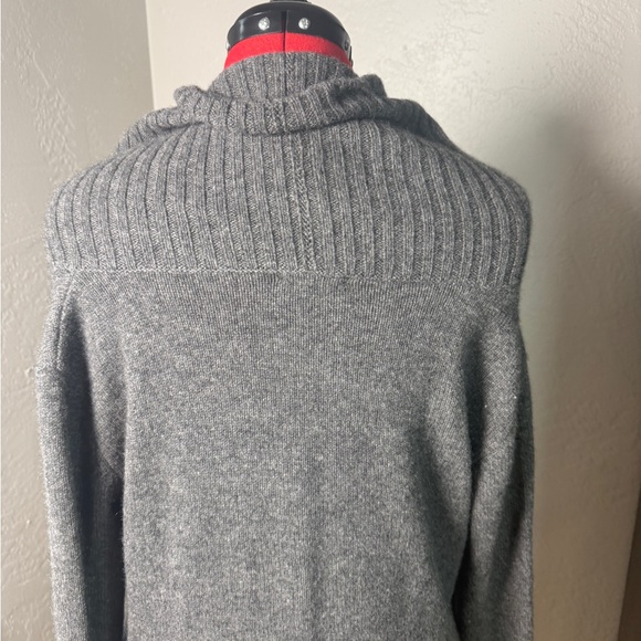 Sofie 100% Cashmere Shawl Collar Button Front Long Sweater Size S - Picture 5 of 9